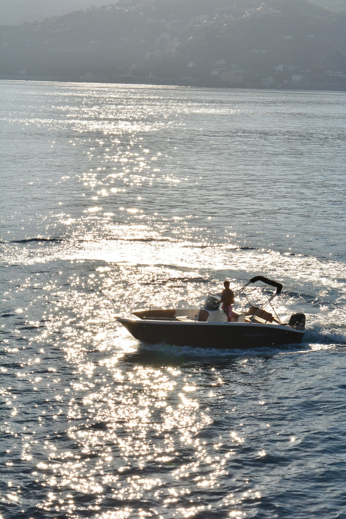 Uscita al tramonto davanti alla costa ligure